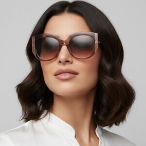 New! Furla SFU820 0805 Women's Brown Sunglasses, Authentic